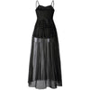 Vestido Maxxi Corpet com Transparência - Sua Boutique