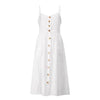 Vestido Midi Alça e Botões - Sua Boutique