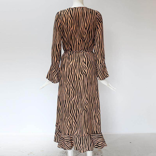Vestido Midi Animal Print Ísis - Sua Boutique