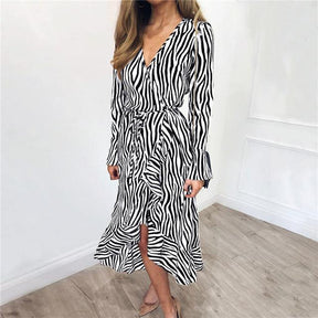 Vestido Midi Animal Print Ísis use o cupom PRIMEIRACOMPRA e garanta 12%OFF