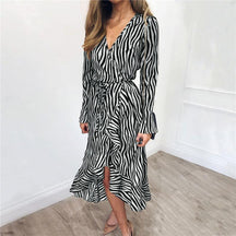 Vestido Midi Animal Print Ísis use o cupom PRIMEIRACOMPRA e garanta 12%OFF