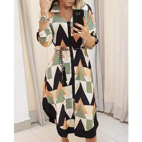 Vestido Midi Geometric - Sua Boutique