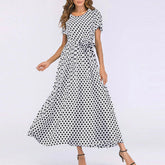 Vestido Poá Casual use o cupom PRIMEIRACOMPRA e garanta 12%OFF