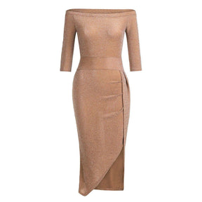 Vestido Sexy com Fenda Lateral use o cupom PRIMEIRACOMPRA e garanta 12%OFF