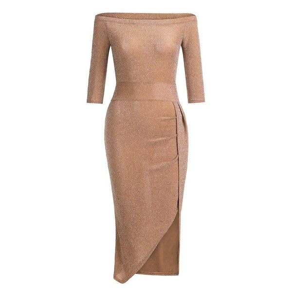 Vestido Sexy com Fenda Lateral - Sua Boutique