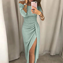 Vestido Sexy com Fenda Lateral use o cupom PRIMEIRACOMPRA e garanta 12%OFF