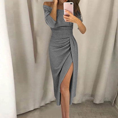Vestido Sexy com Fenda Lateral - Sua Boutique