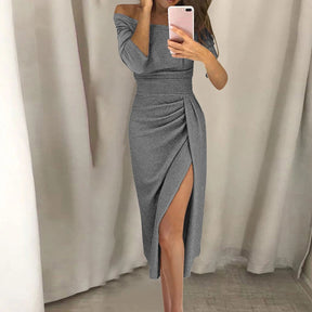 Vestido Sexy com Fenda Lateral use o cupom PRIMEIRACOMPRA e garanta 12%OFF