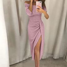 Vestido Sexy com Fenda Lateral use o cupom PRIMEIRACOMPRA e garanta 12%OFF
