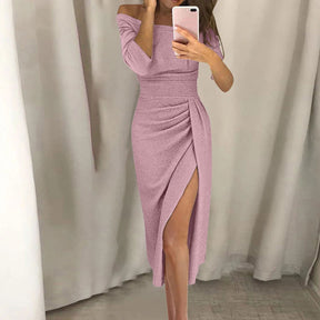 Vestido Sexy com Fenda Lateral use o cupom PRIMEIRACOMPRA e garanta 12%OFF