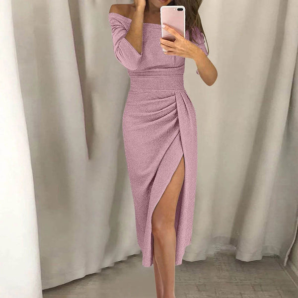 Vestido Sexy com Fenda Lateral - Sua Boutique