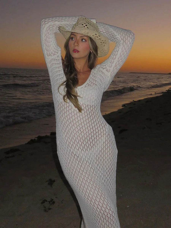Vestido Túnica Beach Tricô - Sua Boutique