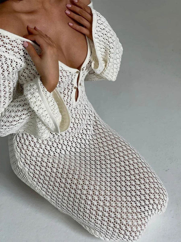 Vestido Túnica Beach Tricô - Sua Boutique