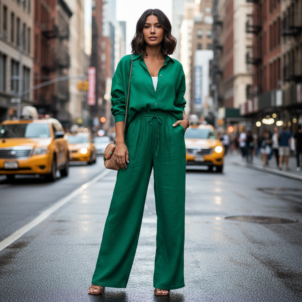 Conjunto Calça e Camisa Livia