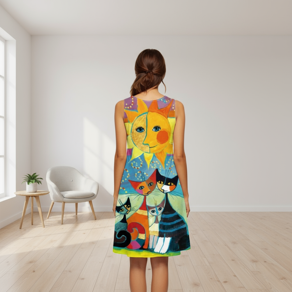 Vestido Midi Sun Cat