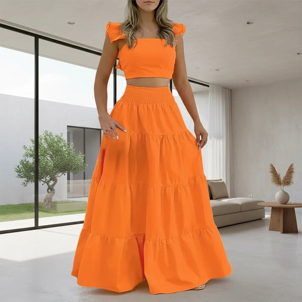 Conjunto Cropped e Saia Maze - Sua Boutique