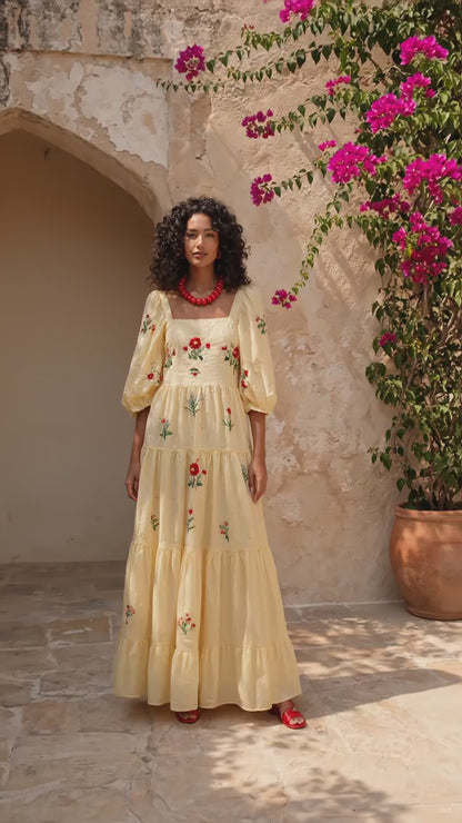 Vestido Boho Bordado