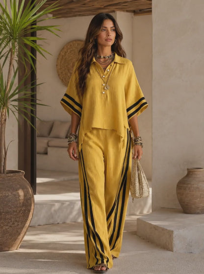 Conjunto Calça e Blusa Panamá