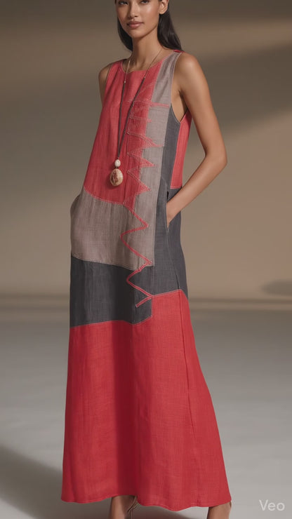 Vestido Longo Étnico
