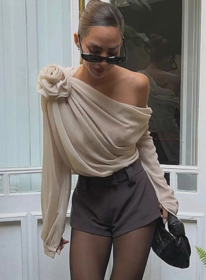 Camisa Nula Manga Flora